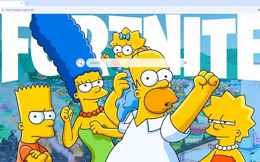 The Simpsons Fortnite Live Wallpaper screenshot