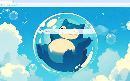 Pokemon Snorlax Bubble Float Live Wallpaper screenshot