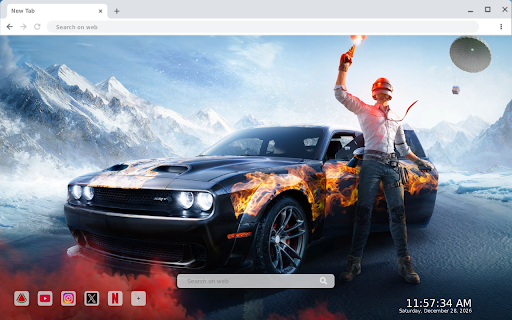 Dodge Challenger SRT PUBG Live Wallpaper screenshot