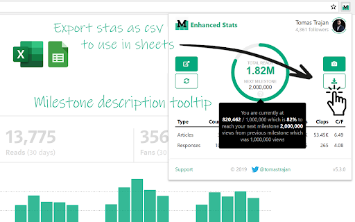 Medium Enhanced Stats screenshot