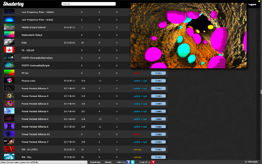 Shadertoy unofficial plugin. screenshot