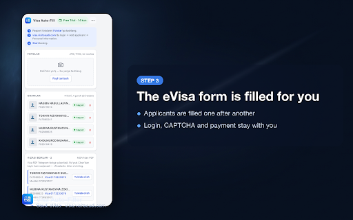 Visa Auto-Filler screenshot