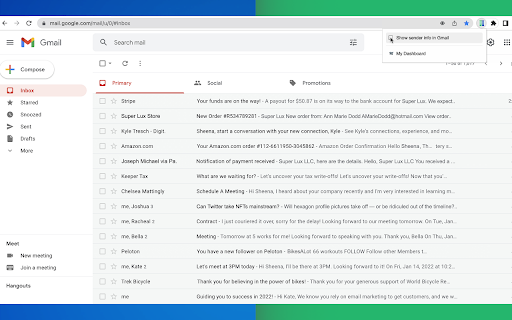 Email Sender Icons by cloudHQ screenshot