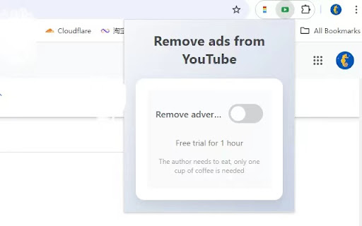 YouTube™ automatically removes ads screenshot