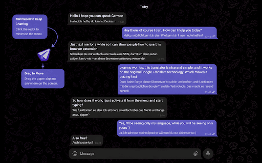 Simple Telegram Translator - by Stilian G screenshot