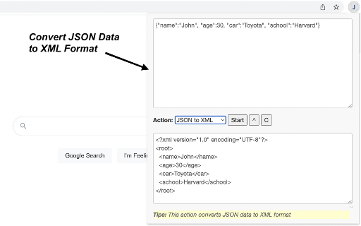 JSON Tools screenshot