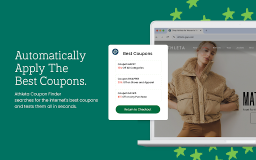 Athleta Coupon Finder - Latest Coupons & Best Deals screenshot