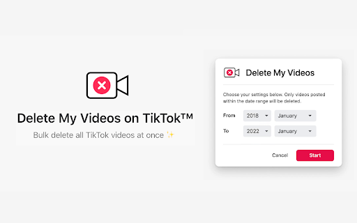 Delete All My Videos on TikTok™ screenshot