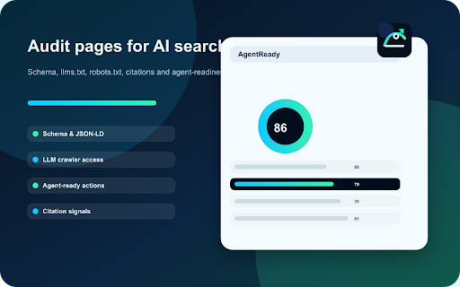 AgentReady GEO Auditor screenshot