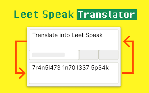 Leet Speak Translator screenshot