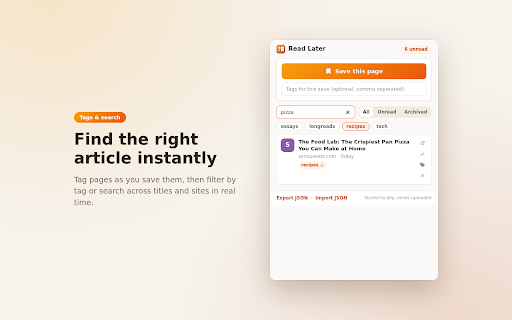 Read Later - Save Articles & Reading List screenshot