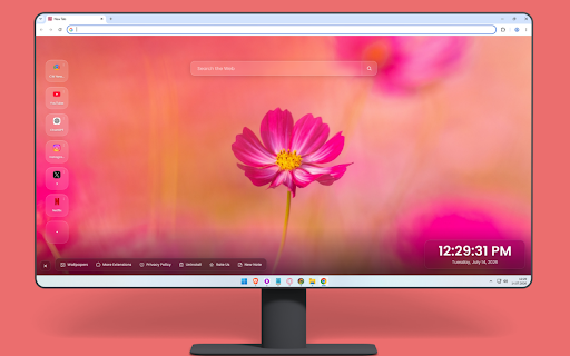 Pink Flower Wallpapers – Floral Nature Backgrounds screenshot