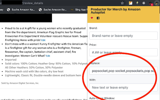Productor for Merch by Amazon Autopilot screenshot