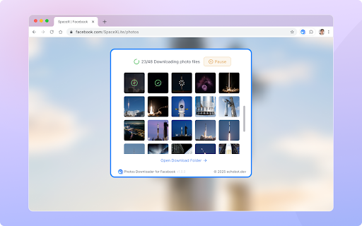 Photos Downloader for Facebook screenshot