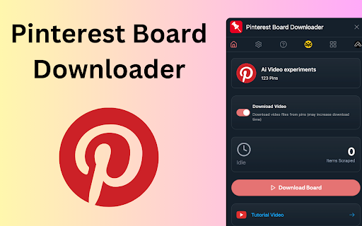 Pinterest Board Bulk Downloader screenshot