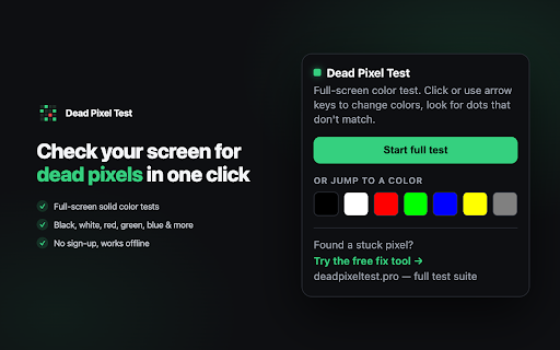 Dead Pixel Test — Screen Check screenshot