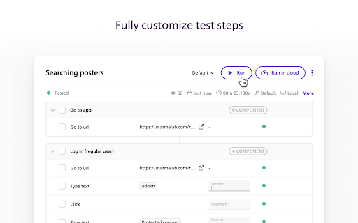 BugBug Automation Testing screenshot