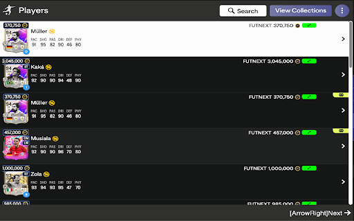 FC26 Enhancer | SBC Solver, Trader & Keyboard Shortcuts screenshot