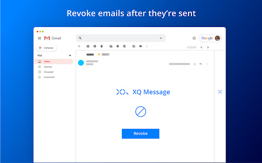 XQ Secure Gmail screenshot