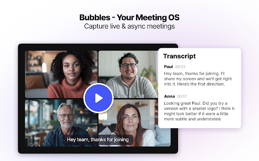 Bubbles - AI Meeting Notes & Screen Recorder screenshot
