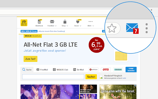 WEB.DE MailCheck screenshot