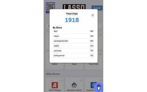 Lasso - Grocery Store Coupon Auto Clipper screenshot