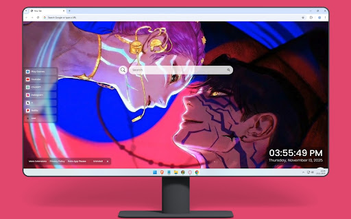 Jinu and Rumi KPop Demon Hunters Live Wallpaper screenshot