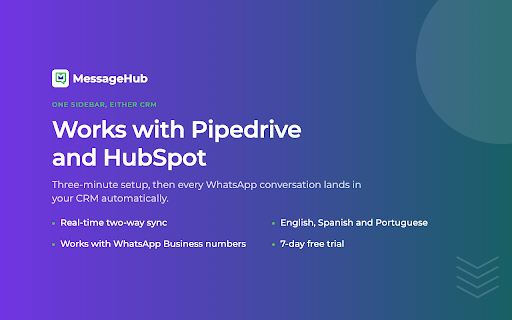 MessageHub screenshot