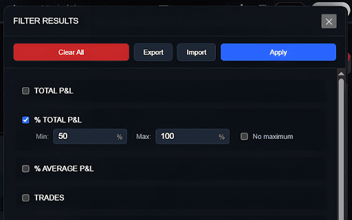 TradeTuning: TradingView Strategy Optimizer & Trading Backtesting Assistant screenshot
