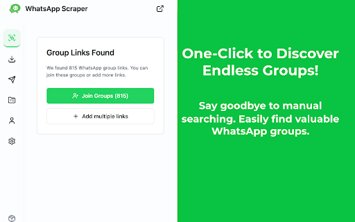 WhatsApp™ Scraper & Bulk Sender & Auto Join - ExtBoost screenshot
