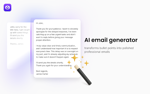 Official AI Email Writer for Gmail by WriteMail.ai screenshot