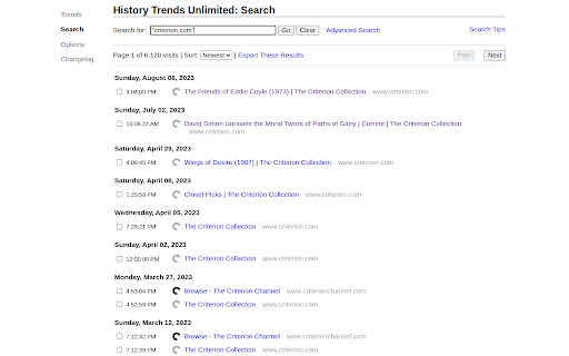 History Trends Unlimited screenshot