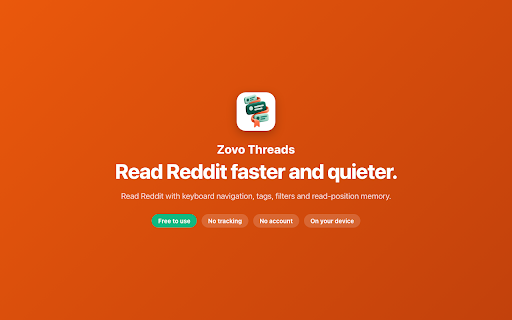 Zovo Threads - Keyboard-First Reddit Reader screenshot