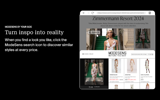 ModeSens: Intelligent Purchase Assistant screenshot