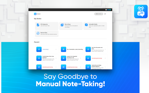 Note: AI Note Taker, Transcribe Speech To Text screenshot