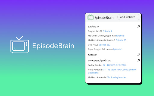 EpisodeBrain: Anime & TV Show Tracker screenshot