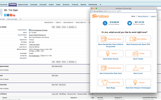 Sendoso screenshot