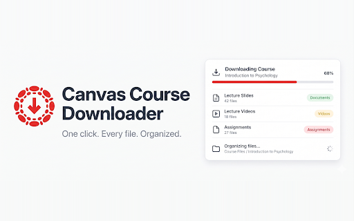 Canvas Course Downloader & Exporter screenshot