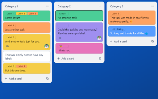Trello utils screenshot