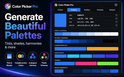 Color Picker Pro: Palette Generator screenshot
