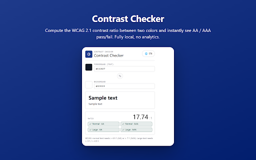 Contrast Checker screenshot