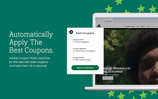 Adidas Coupon Hunter - Find Best & Latest Adidas Coupons screenshot