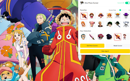 One Piece Cursor ★ Custom Cursor for Chrome™ screenshot