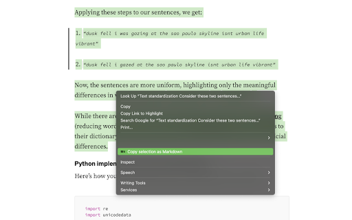 Markdown Copy screenshot