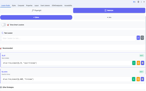 Locator Labs — Smart Locator Generator screenshot
