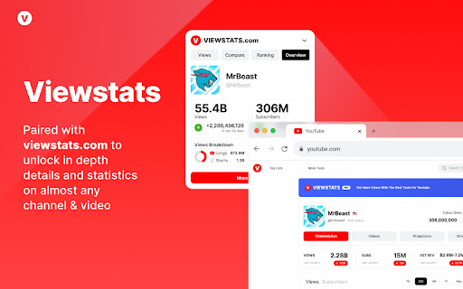 Viewstats - YouTube video & channel analytics screenshot