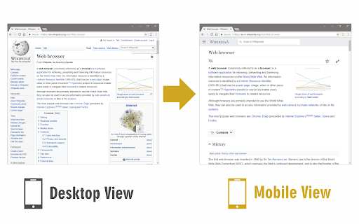 Mobile View Switcher screenshot