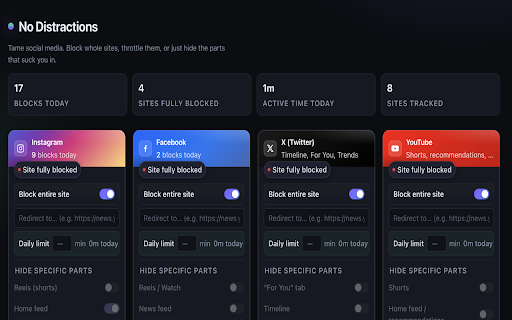 No Distractions screenshot