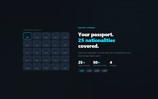 EntryCheck — Visa Requirements Checker screenshot
