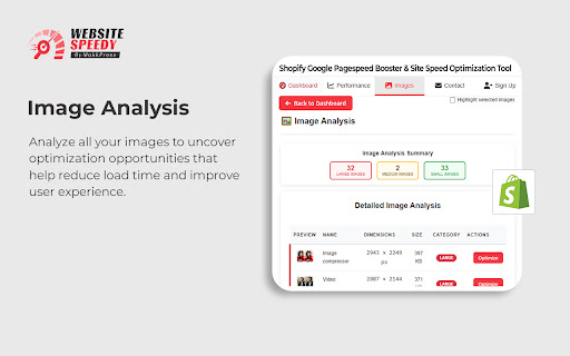 Shopify Google Pagespeed Booster & Site Speed Optimization Tool screenshot